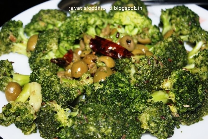 Jayati's Food Journey Enjoy!!! Spiced Broccoli with Olive