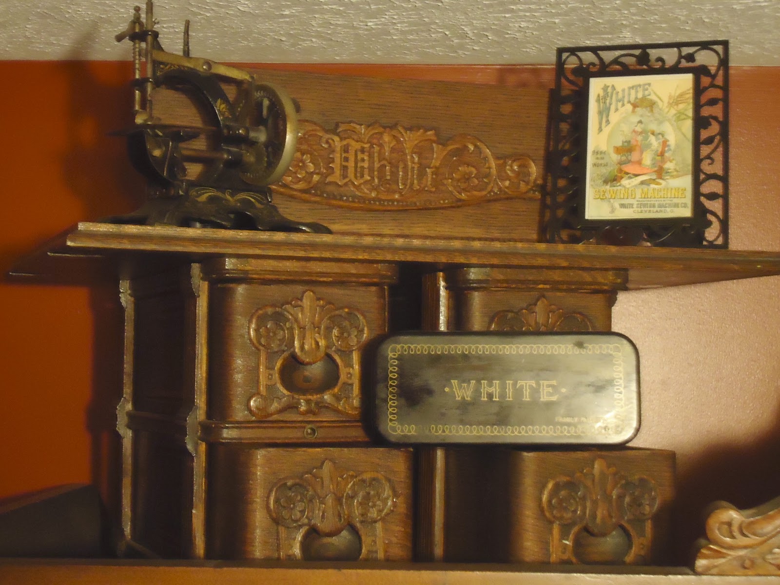 Desirable Junk: Antique Sewing Cabinet Drawers Antique sewing machine drawers