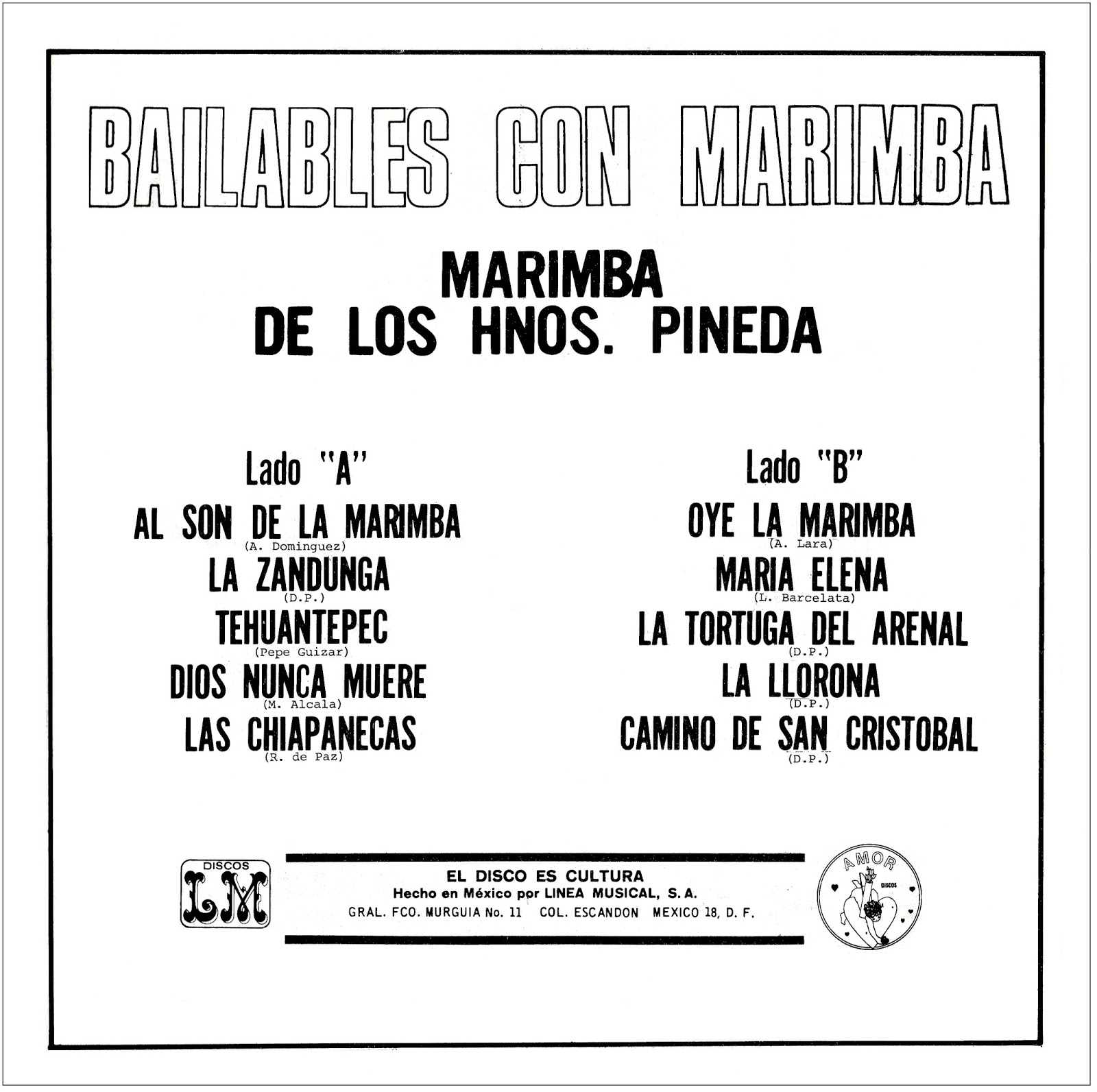 BAILABLES CON MARIMBA Your Title