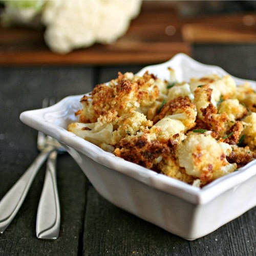 Hungry Couple Oven "Fried" Crispy Cauliflower Poppers