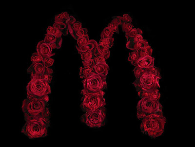 mcdonald's made of roses