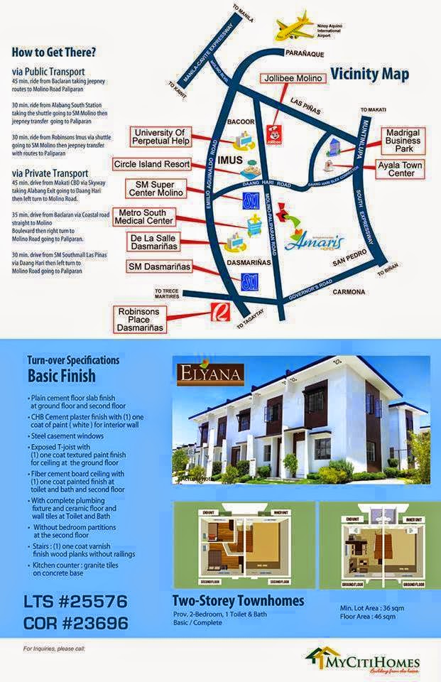 HOUSE AND LOT FOR SALE IN CAVITE Amaris Homes House and Lot For Sale