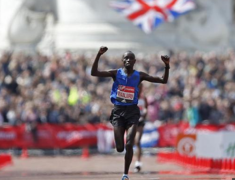 jk Kenya's Daniel Wanjiru wins the men's race in the 2017 London Marathon