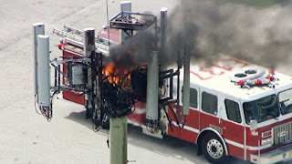 Inside Towers: Cell Tower Catches Fire In Sanford, FL