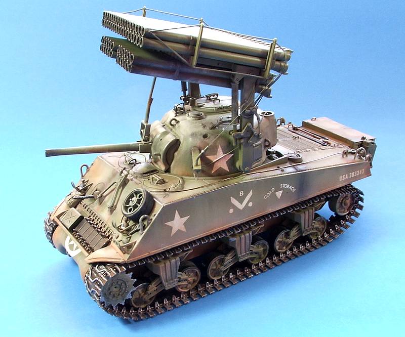 Sherman With Rockets Panzerserra Bunker- Military Scale Models in 1/35 scale: M4A3 Sherman ...
