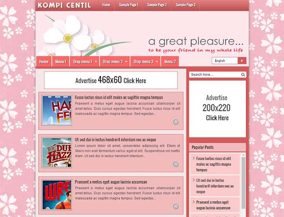 Free Blogger Template - Kompi Centil
