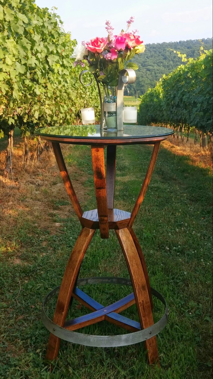 Cork To Barrel Wine Barrel Ring Centerpiece