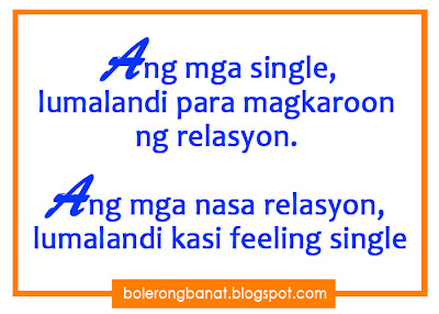 Ang mga single lumalandi para magkaroon ng relasyon, Ang mga nasa relasyon lumalandi kasi feeling single