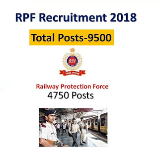 RPF Railway Protection Force  Recruitment 2018 – 9,500 Vacancies for Constables