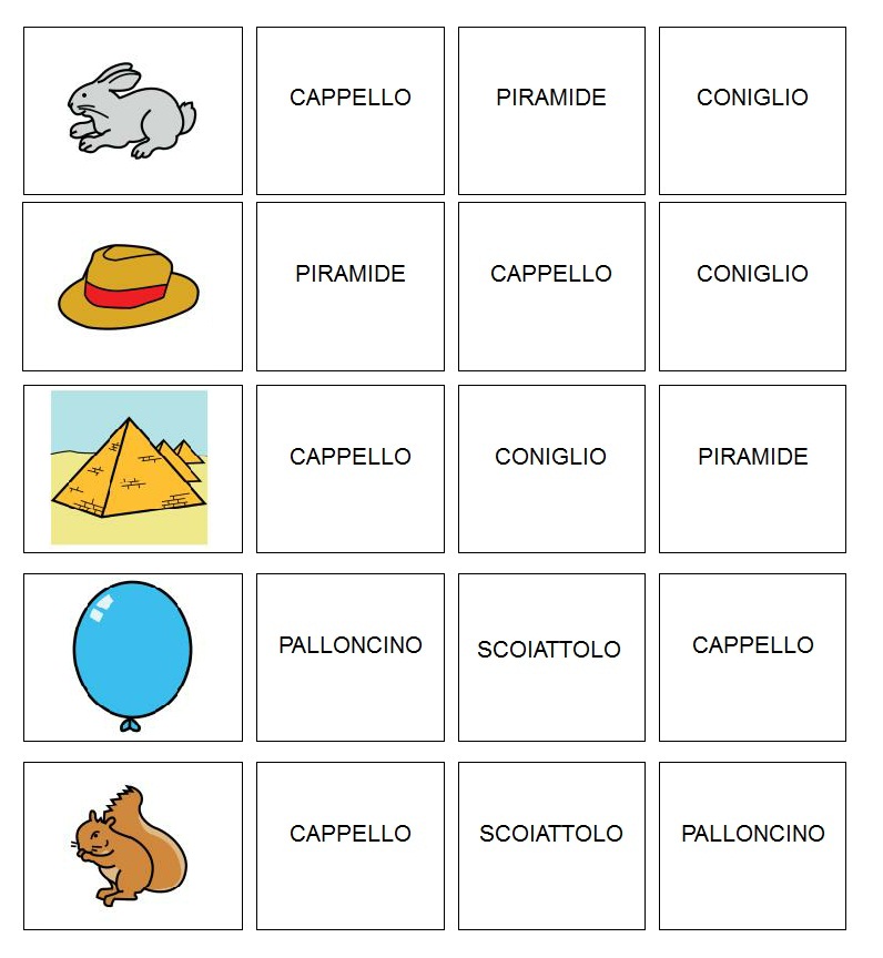 comuniCAAzione Cerchia la parola che corrisponde all'immagine jpg (796x864)