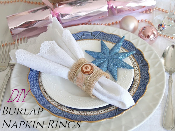 DIY Burlap Napkin Rings