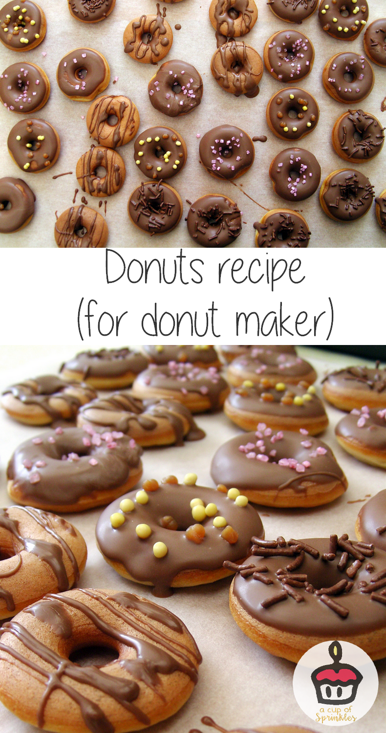 Donuts (for donut maker) | A Cup of Sprinkles | Recipes from my French