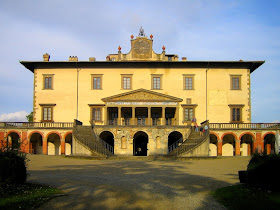 The beautiful Villa Medici at Poggio a Caiano