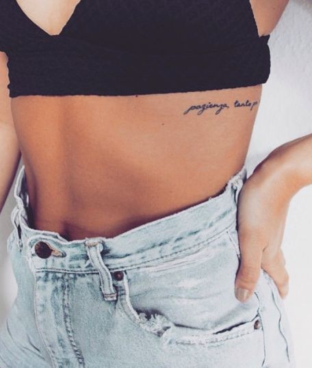 Rib Tattoo For Girls