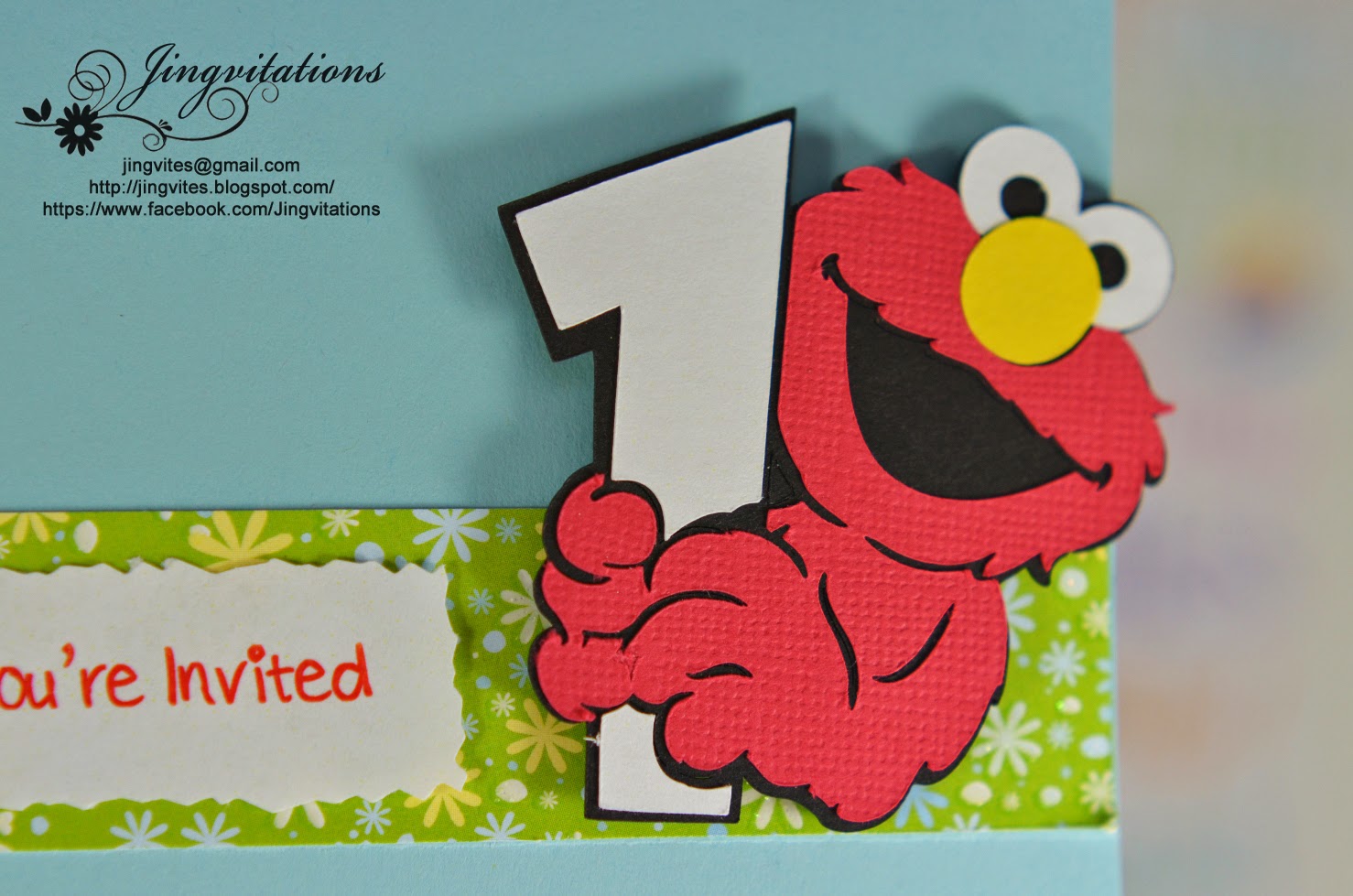 Sample Birthday Invitations For Boys Elmo Pattern 7