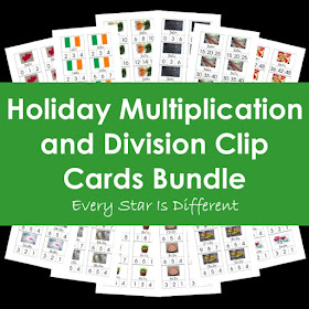 Holidays Multiplication and Division Bundle