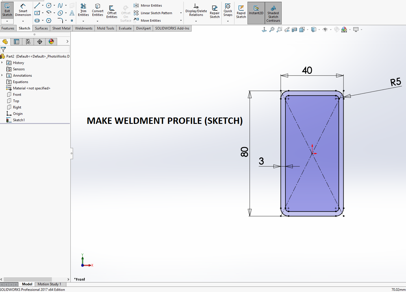 Design Tech Academy: Weldment Profile add in Solidworks