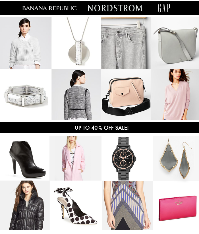 Nordstrom sales, President's day sales, banana republic, kate spade, gray trend, what to wear spring