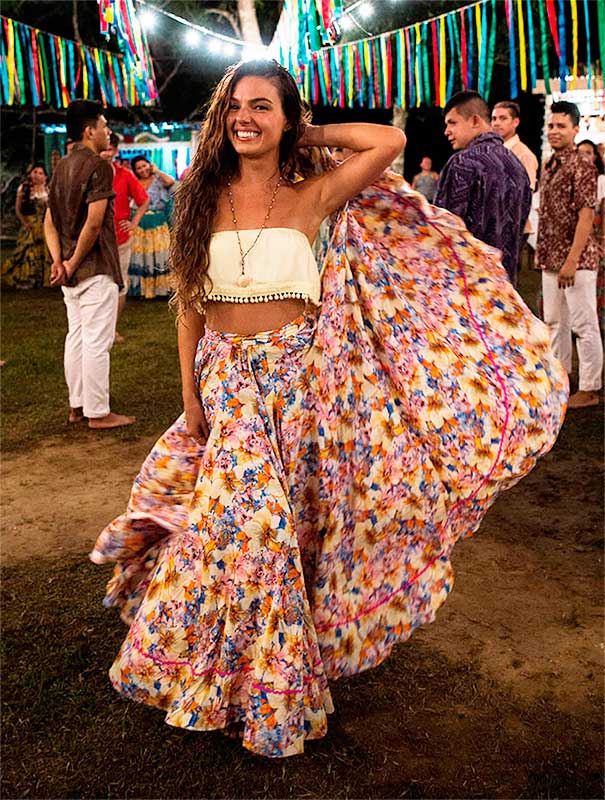 saia rodada para dançar carimbo