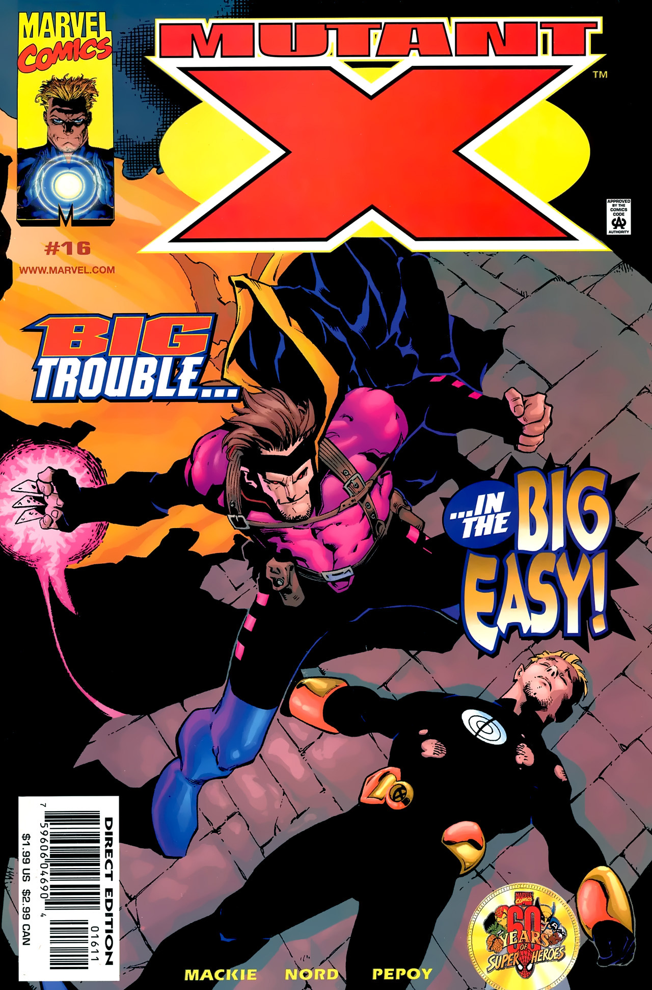 Read online Mutant X comic -  Issue #16 - 1