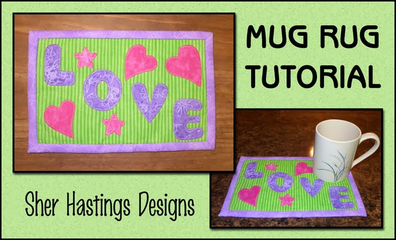 mug rug, mug rug tutorial, sewing tutorial, free sewing pattern, blog tutorial, free tutorial, valentine mug rug, valentine tutorial