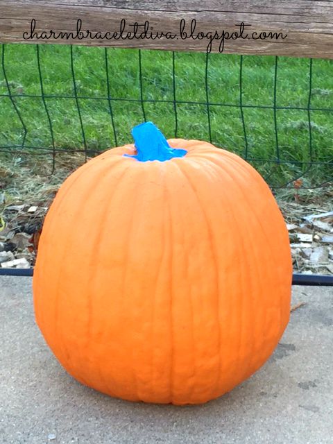 Large faux orange pumpkin 