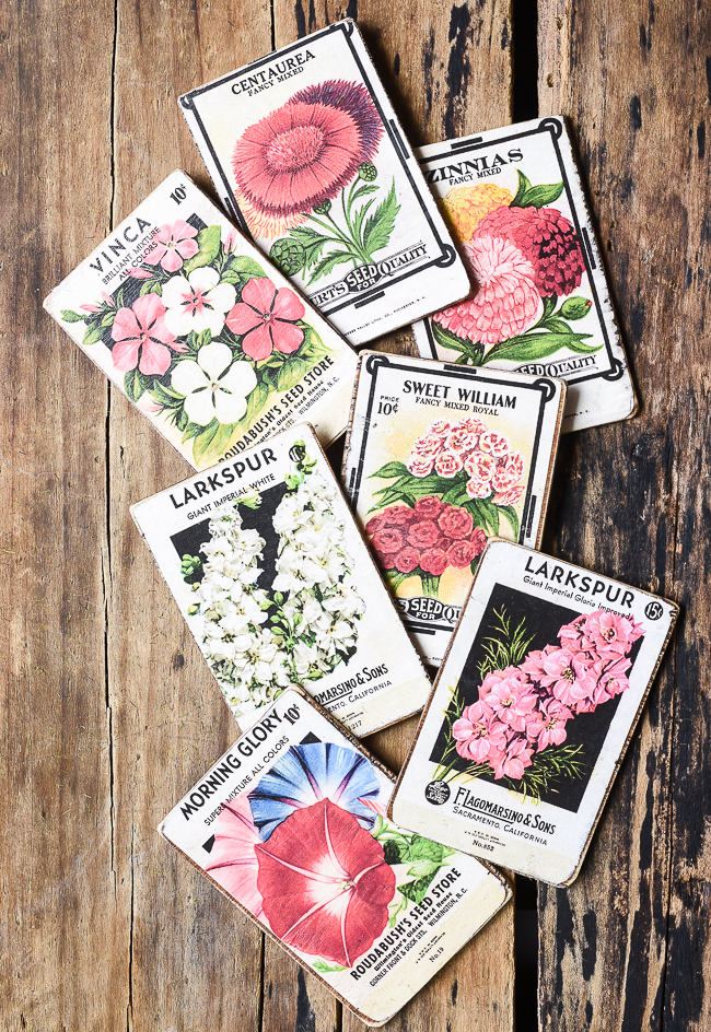 How to Make Vintage Flower Seed "Packets" | Little House of Four