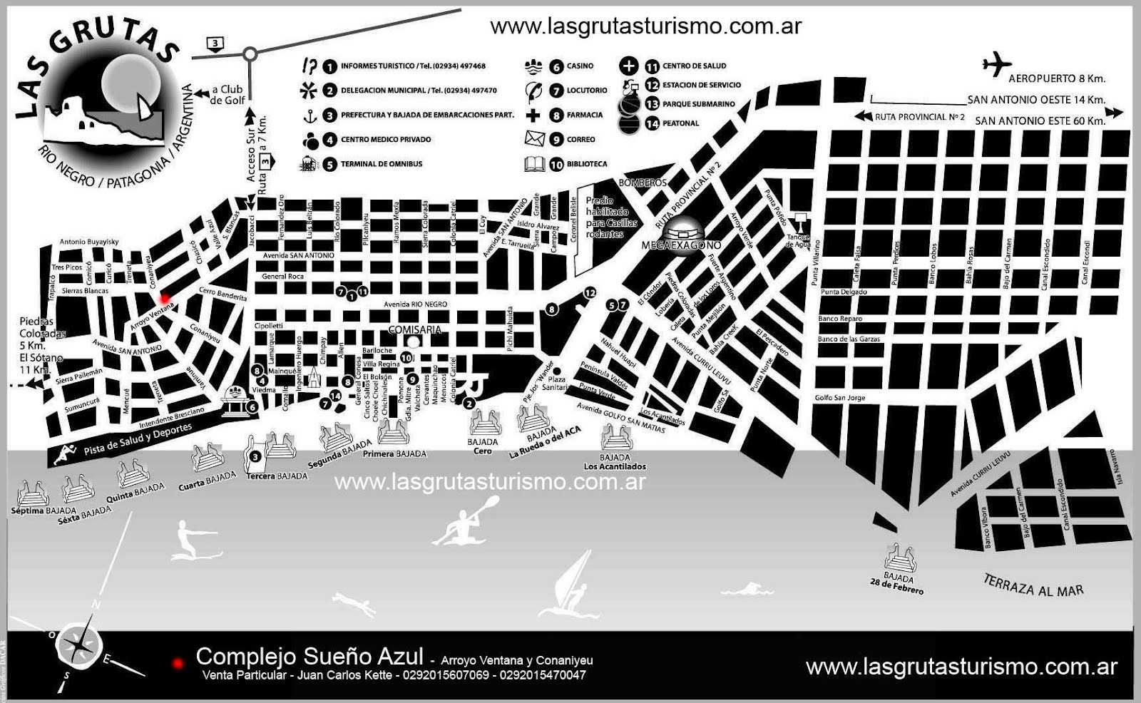 Copydat: Planos de Las Grutas (San Antonio Oeste - Rio Negro) - Argentina