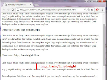 Mengatur Spasi (line-height) pada Website dengan CSS