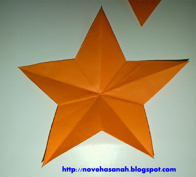 Cara Membuat  Bintang  Besar Dari Kertas Origami  Tutorial  