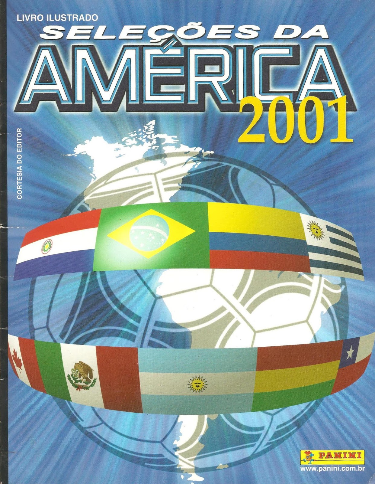 Panini Tüte Copa America 2001 Mega Ultra Rar Version Selecoes pack pochette
