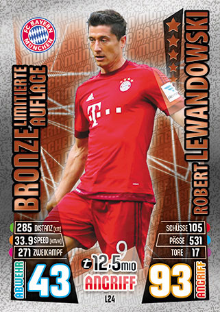 l25-Leroy Sane-édition limitée Match Attax 15//16