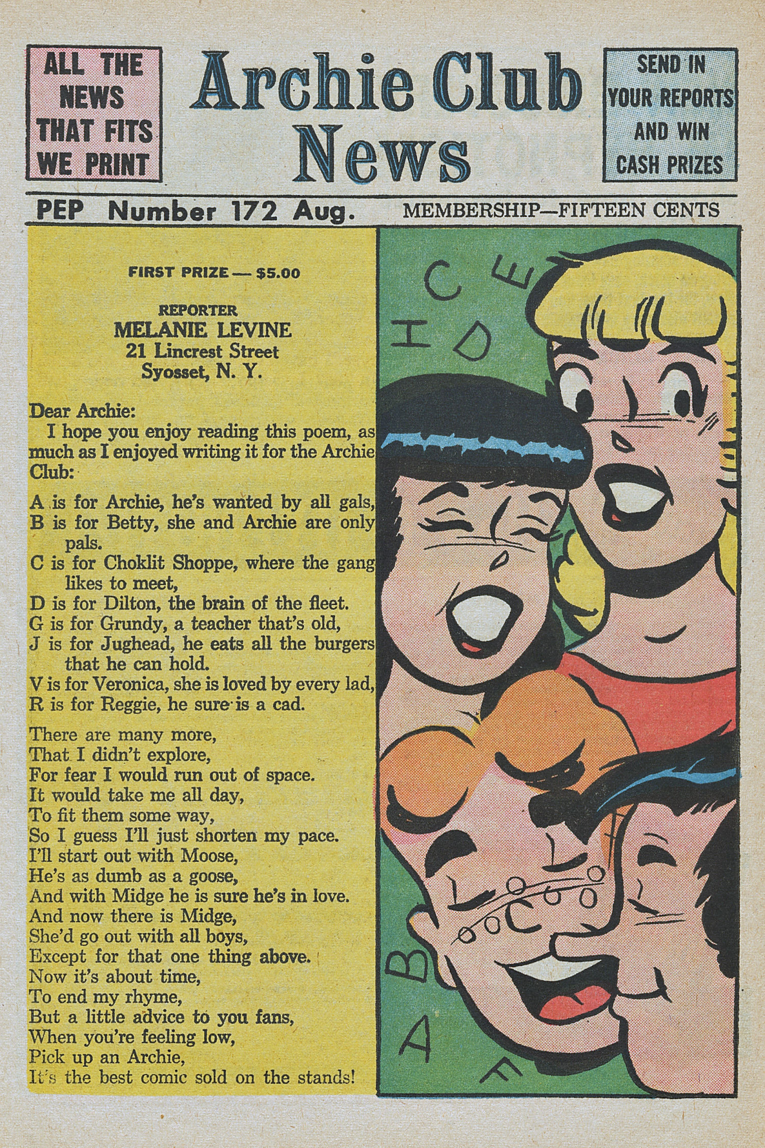 Read online Pep Comics comic -  Issue #172 - 26
