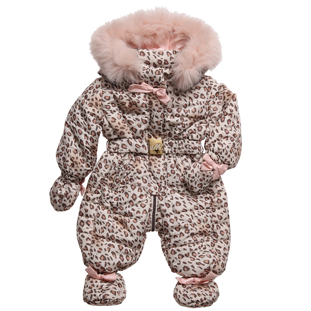 Designer Baby: Monnalisa Leopard Print Snowsuit