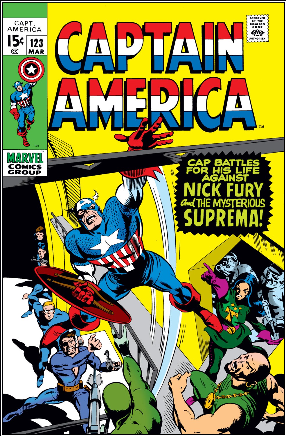 Read online Captain America (1968) comic -  Issue #123 - 1