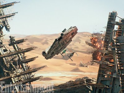 Star Wars The Force Awakens Millennium Falcon Entertainment Weekly Image