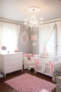 Bring Up baby nursery girl In Style From Day One 30 Lovely Room Design Ideas dark grey wall color horror room small pink elephant