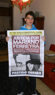 PATRICIO GONZÁLEZ, ESTUDIANTE SECUNDARIO Y MILITANTE DE UJS TAMBIÉN PIDE JUSTICIA X MARIANO