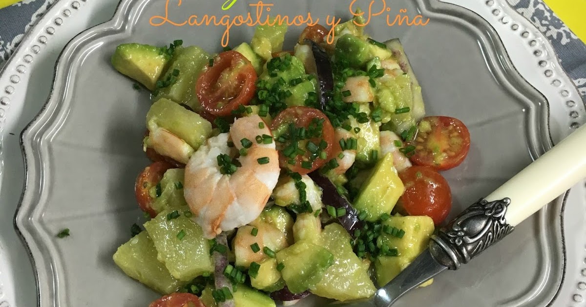 Ensalada De Aguacate, Langostinos Y Piña image of Ensalada De Aguacate, Langostinos Y Piña
