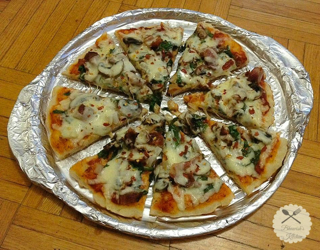Bhawish's Kitchen Stove Top Pizza Skillet Pizza