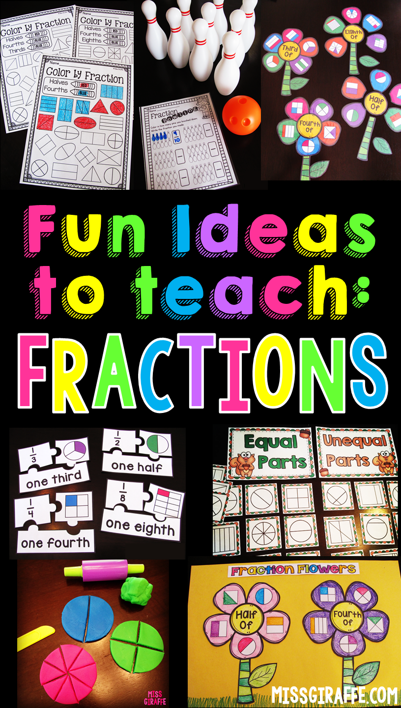 Miss Giraffe's Class: Fractions in First Grade