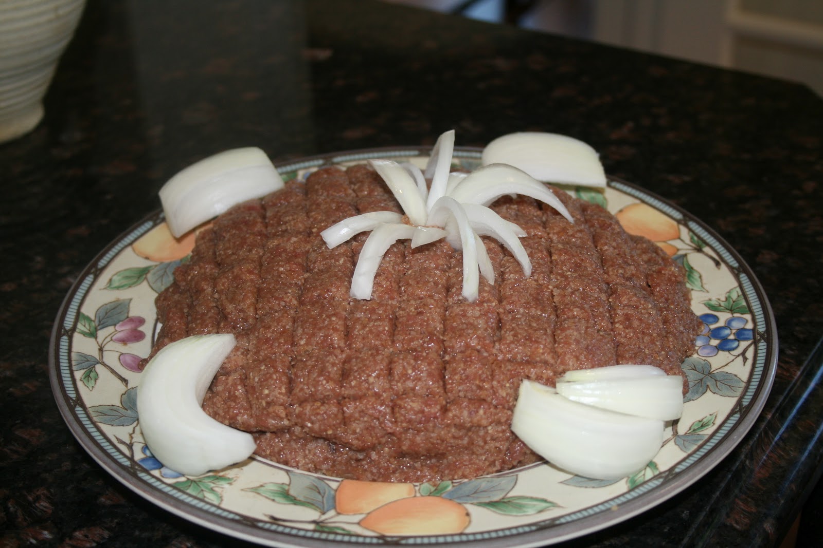 Julia's Cookbook Kibbe Nayee (Ground Raw Lamb)
