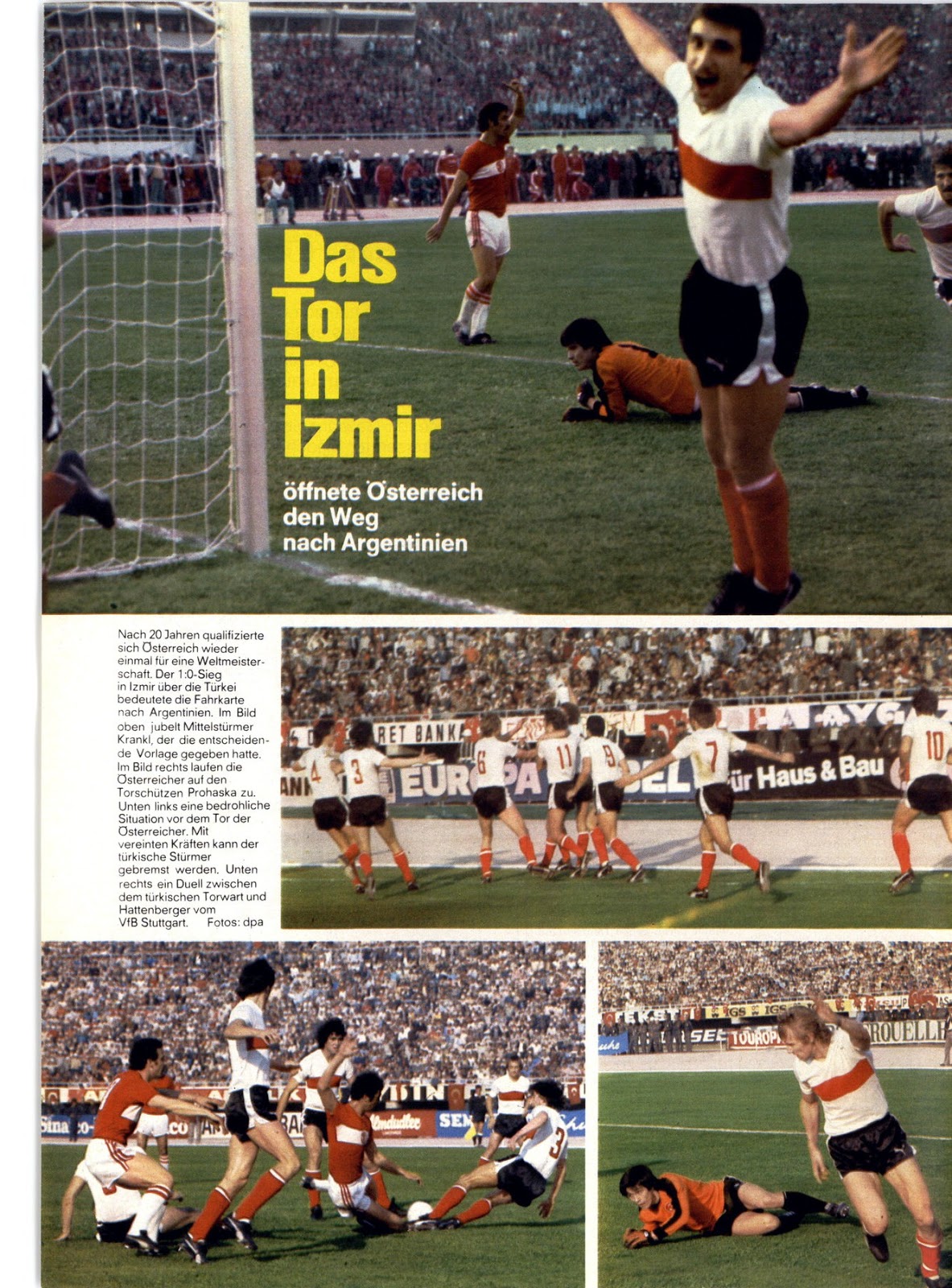 Soccer Nostalgia International Season 1977/ 78, Part 3 (October 1977)