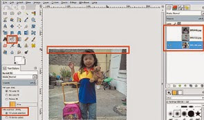 CARA MEMBUAT FOTO BERBENTUK KOTAK DENGAN APLIKASI GIMP