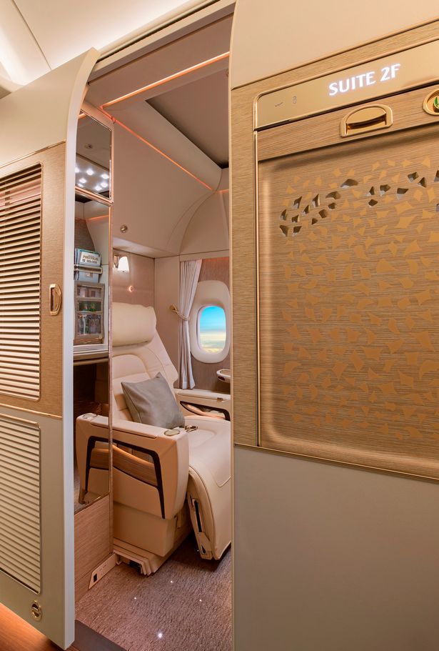 Inside Emirates new First Class suites with 'zero gravity' seats Grabey