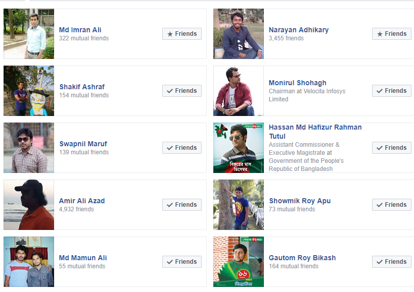 How to make short Facebook friend list? ~ Ofuran