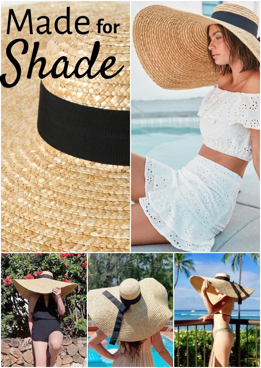 Oversized Floppy Straw Sun Hats that Protect you like an Umbrella