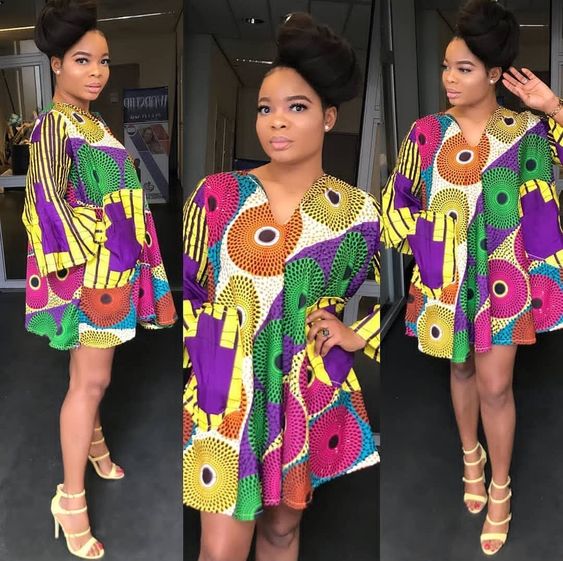ankara short gown dresses