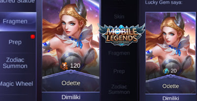 Odette Hero Mage Deadly in the Mobile Legends game
