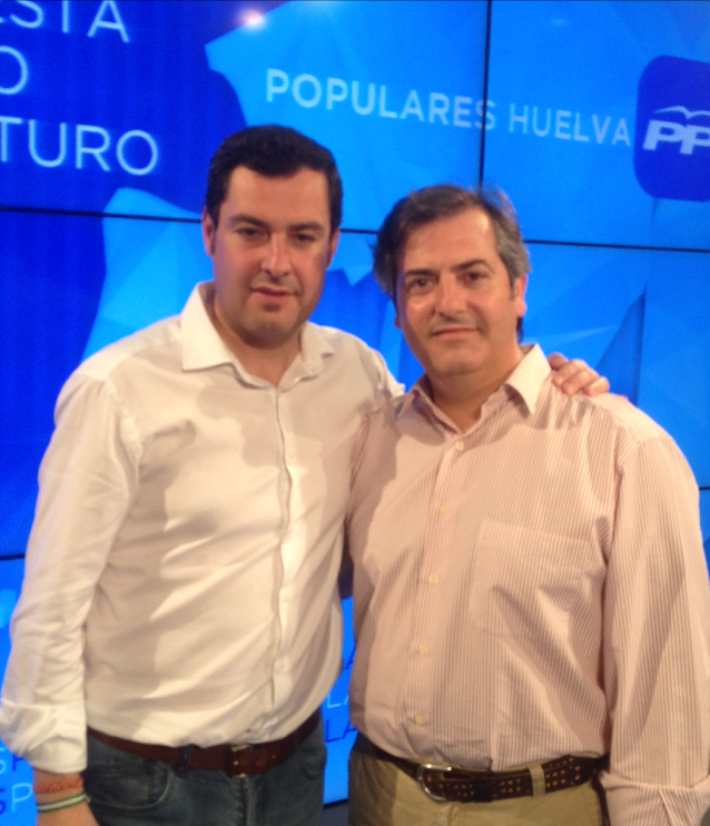 Presidente PP-A junto a Francisco González